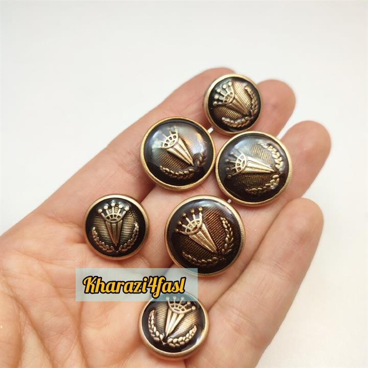 دکمه پایه دار رزینی کد 391 سایز 15 میلی متر